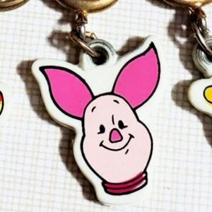 Vintage Disney Piglet Plastic Zipper Pull Charm for Charm Bracelet
